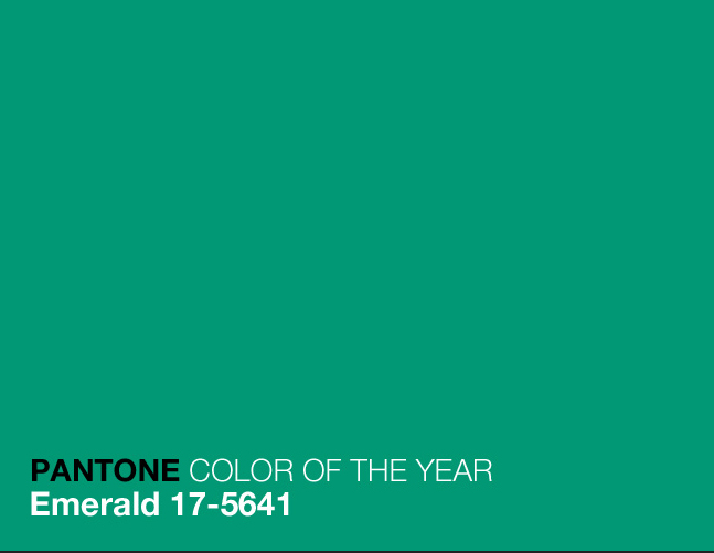 pantone emerald color