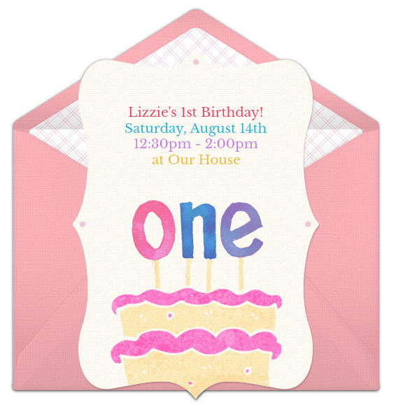 Free 1st Birthday Online Invitations